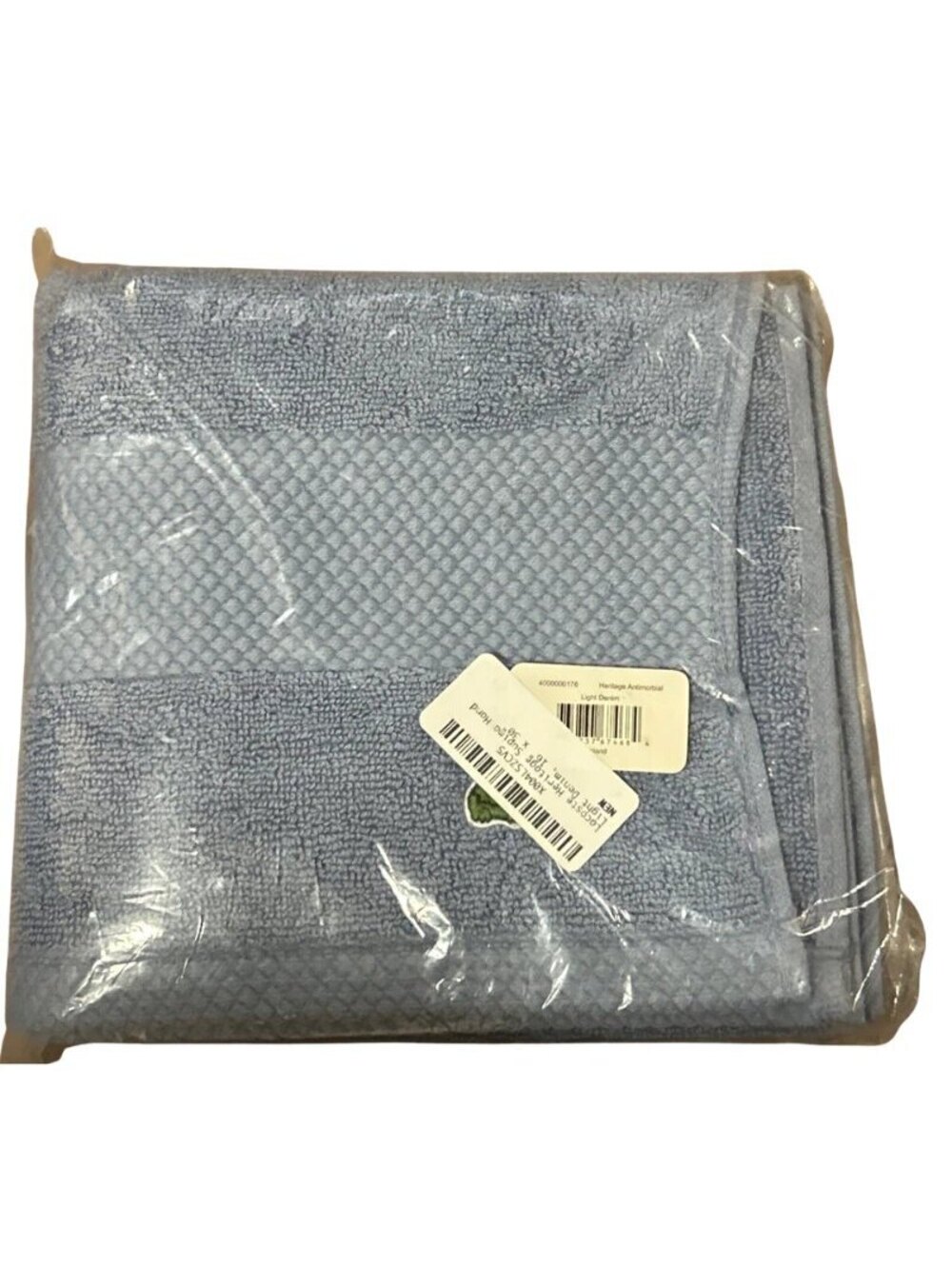 Lacoste Heritage Hand Towel 16x30 Light Denim Supima Cotton Kitchen Bath New